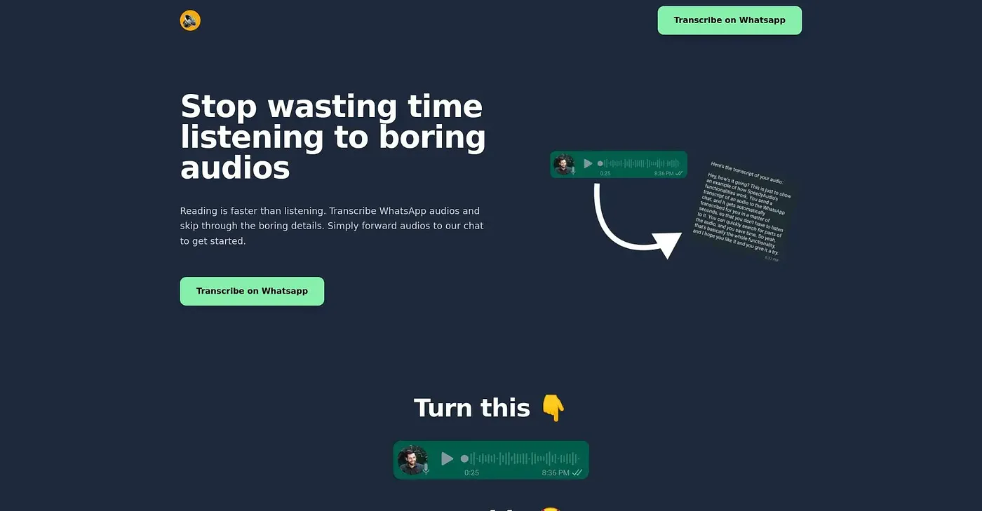 Screenshot of Speedy Audios