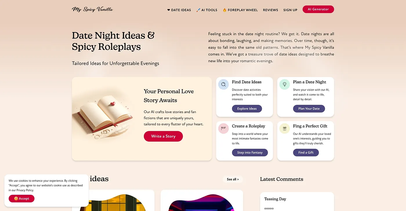 Screenshot of SpicyVanilla