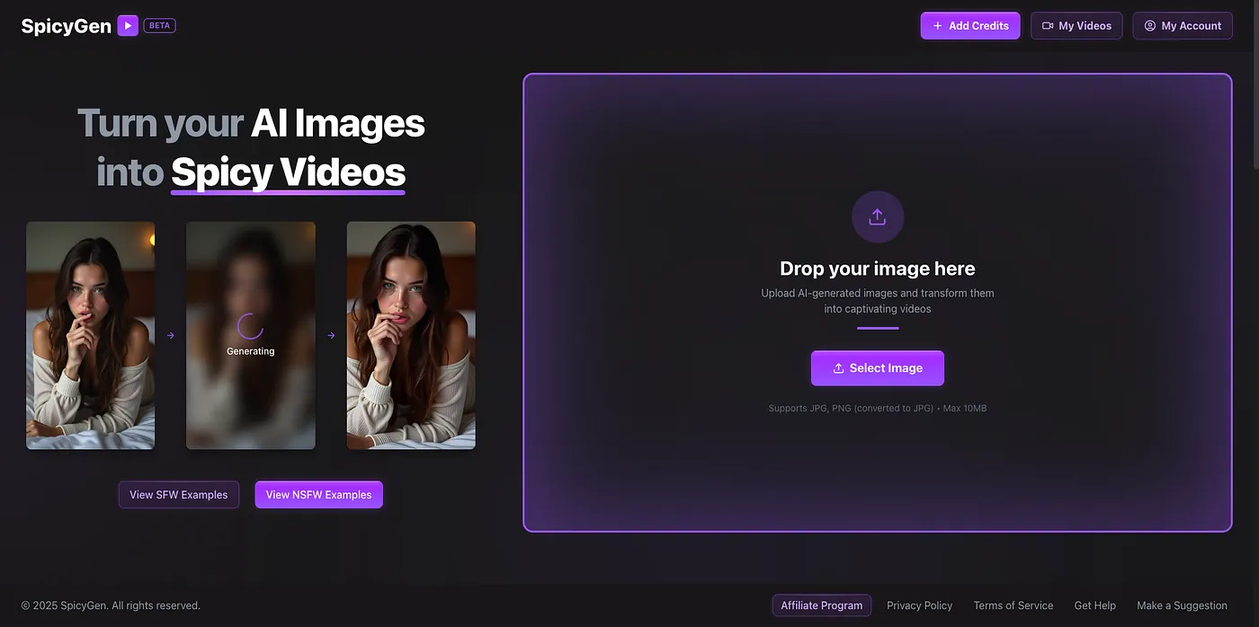 Screenshot of Spicygen