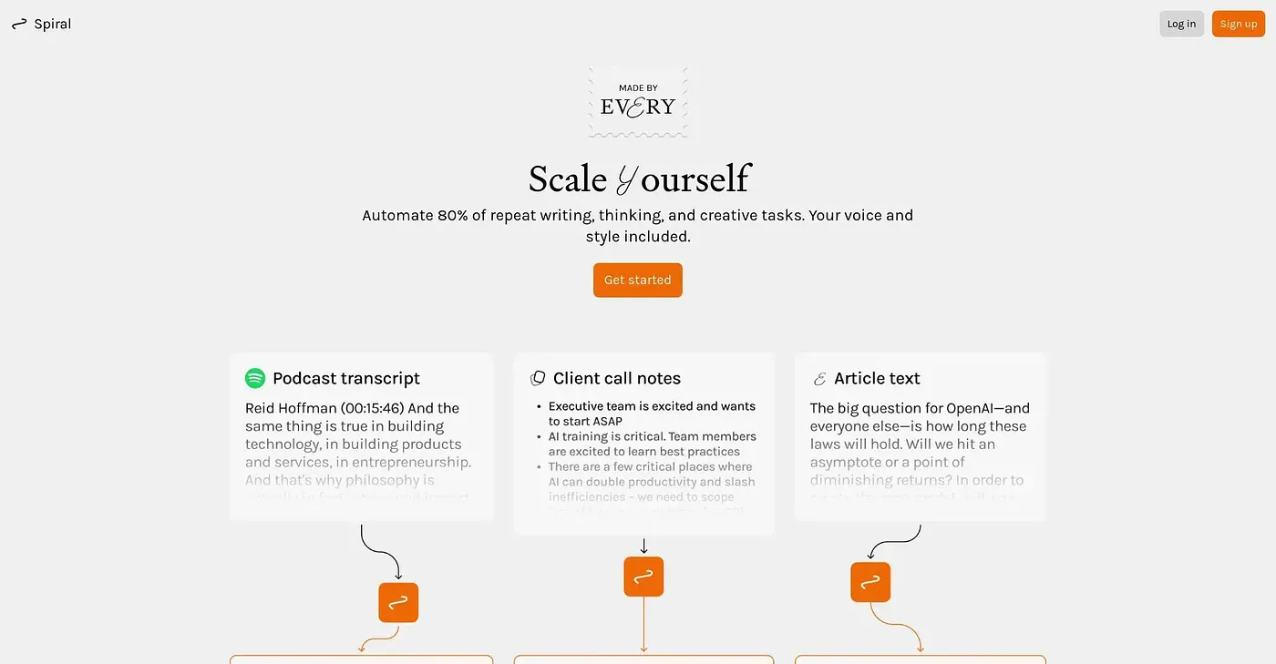 Screenshot of Spiral