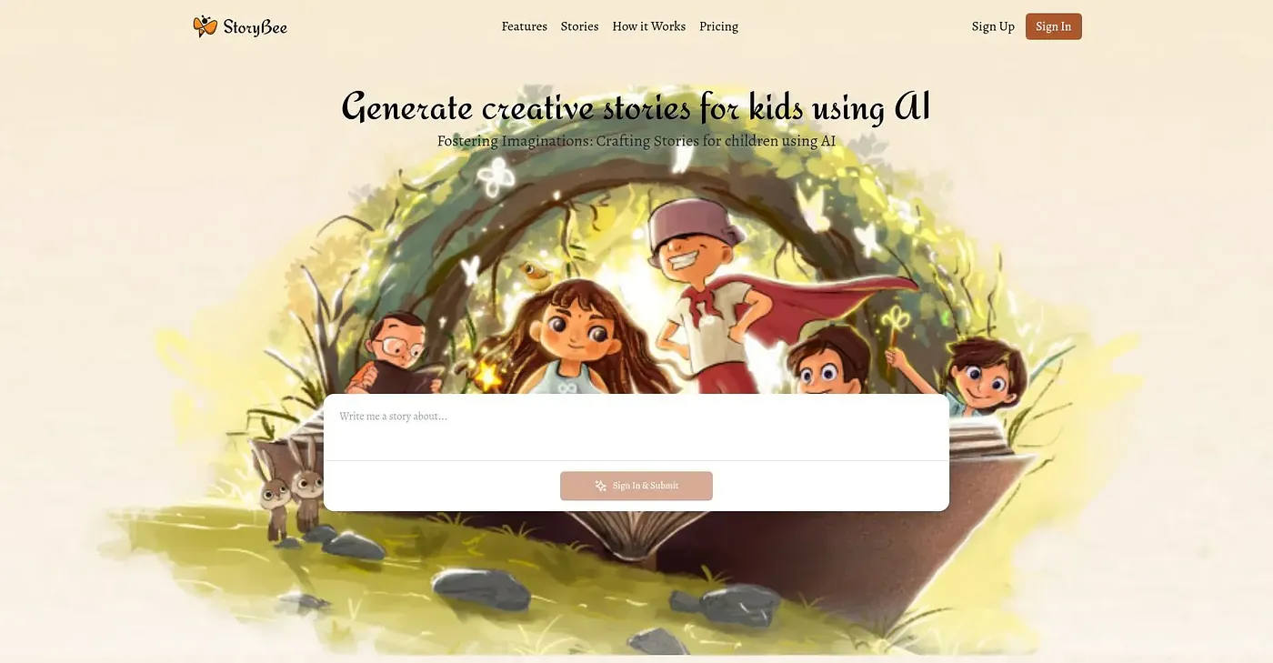 Screenshot of Story Bee