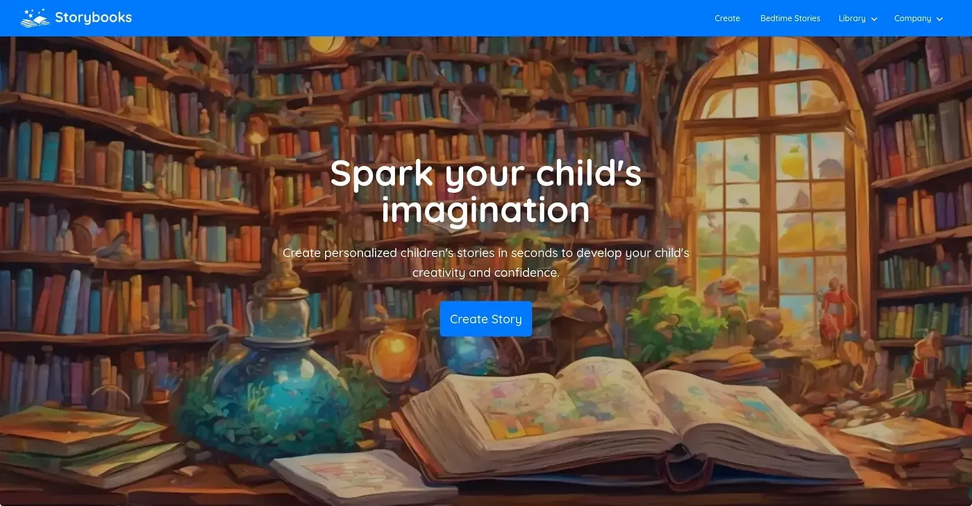 Screenshot of Story Books