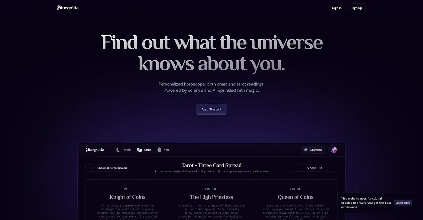 Screenshot of Starguide