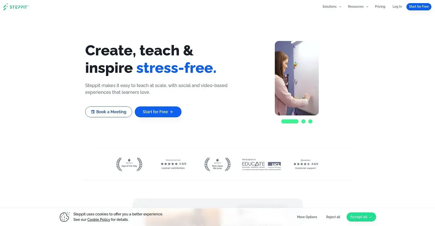 Screenshot of Steppit