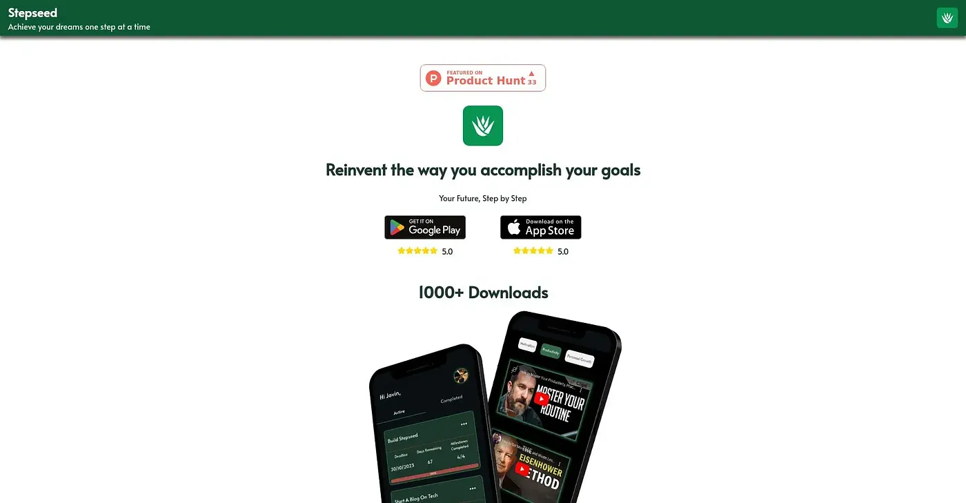 Screenshot of Stepseed