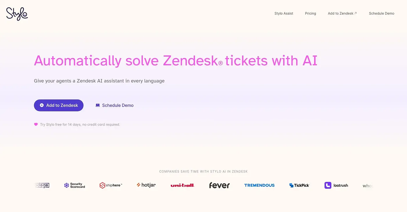Screenshot of Stylo