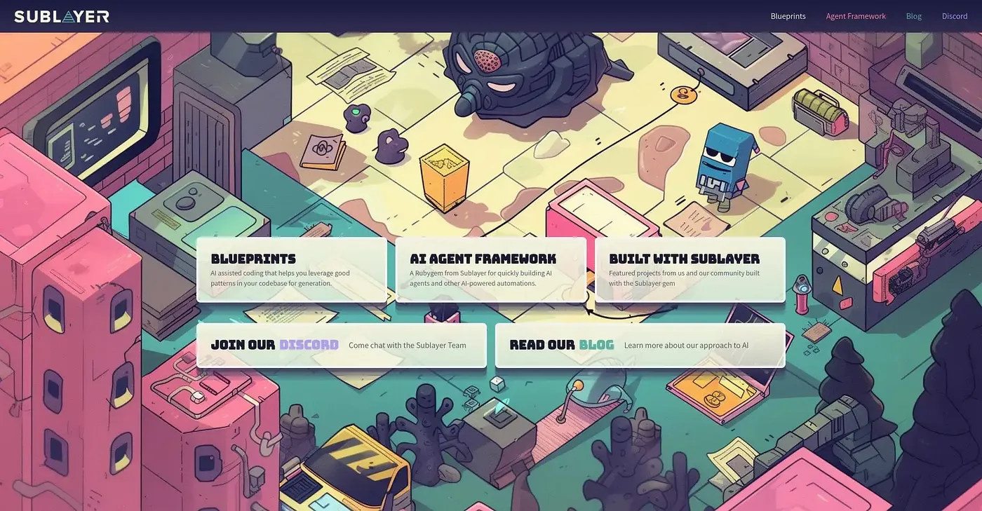 Screenshot of Sublayer