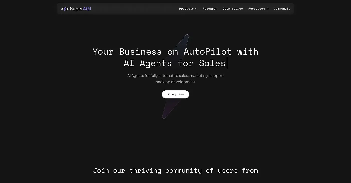Screenshot of SuperSales
