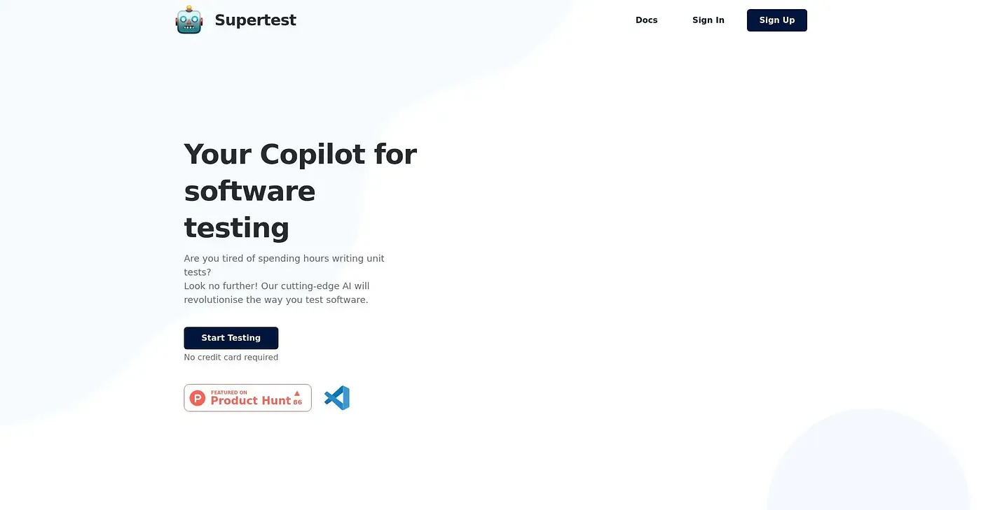 Screenshot of Supertest