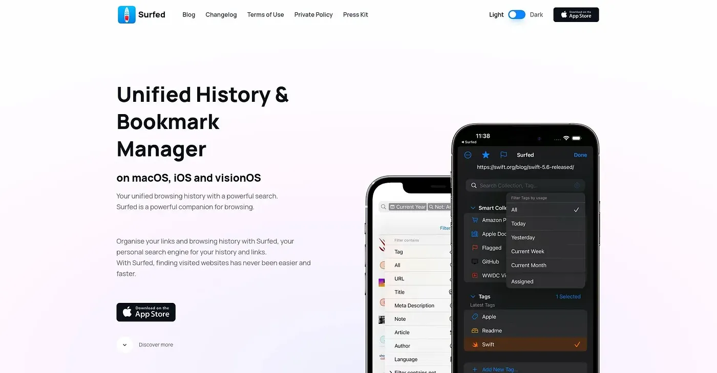Screenshot of Surfed