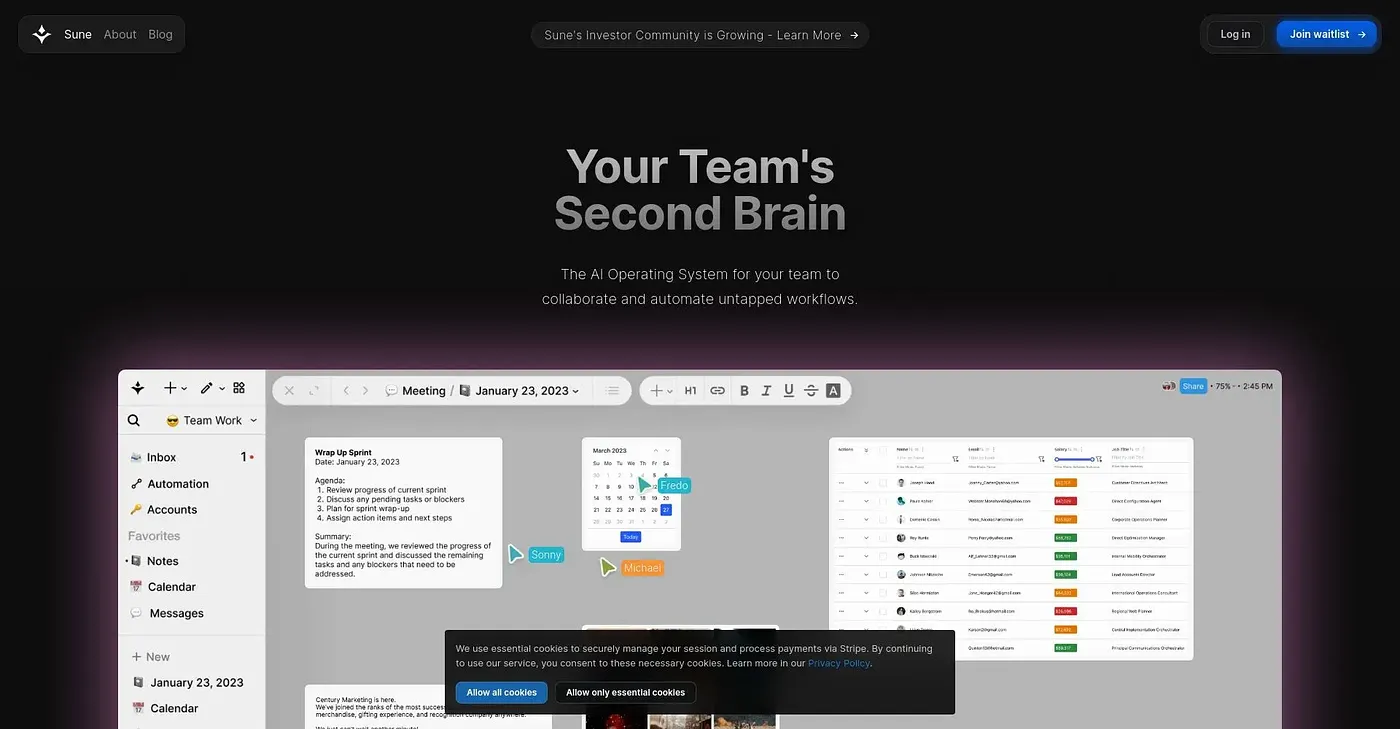 Screenshot of Sunebeyond