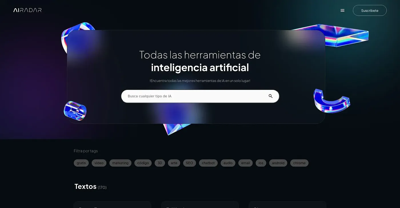 Screenshot of Airadar