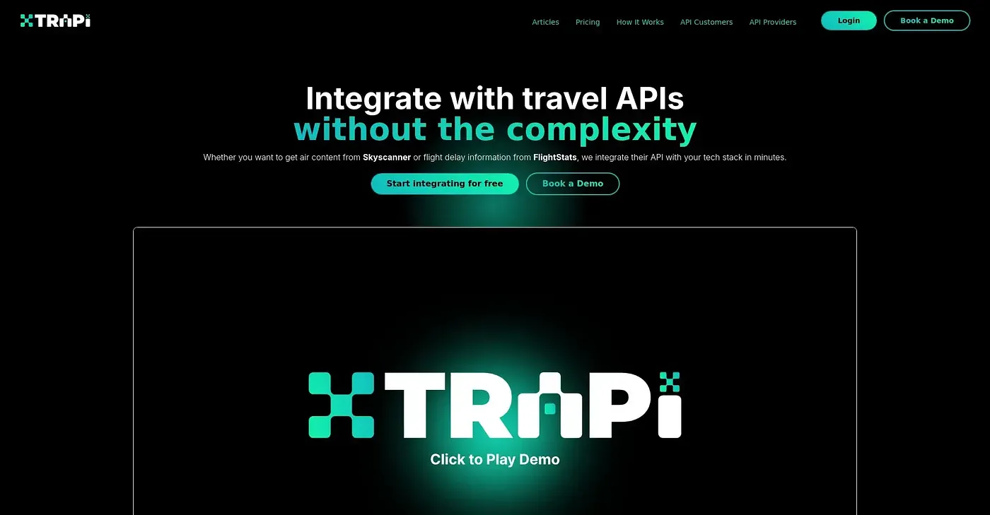 Screenshot of TRAPI AI