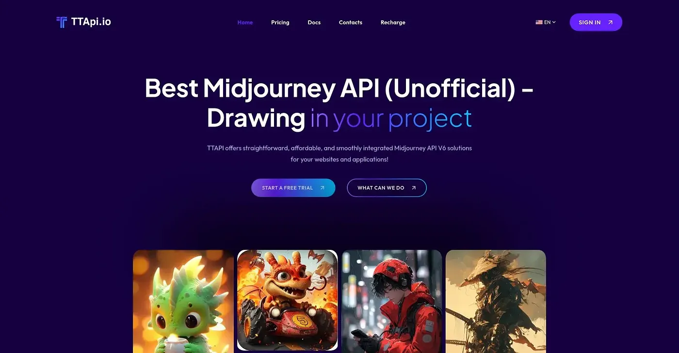 Screenshot of TT API