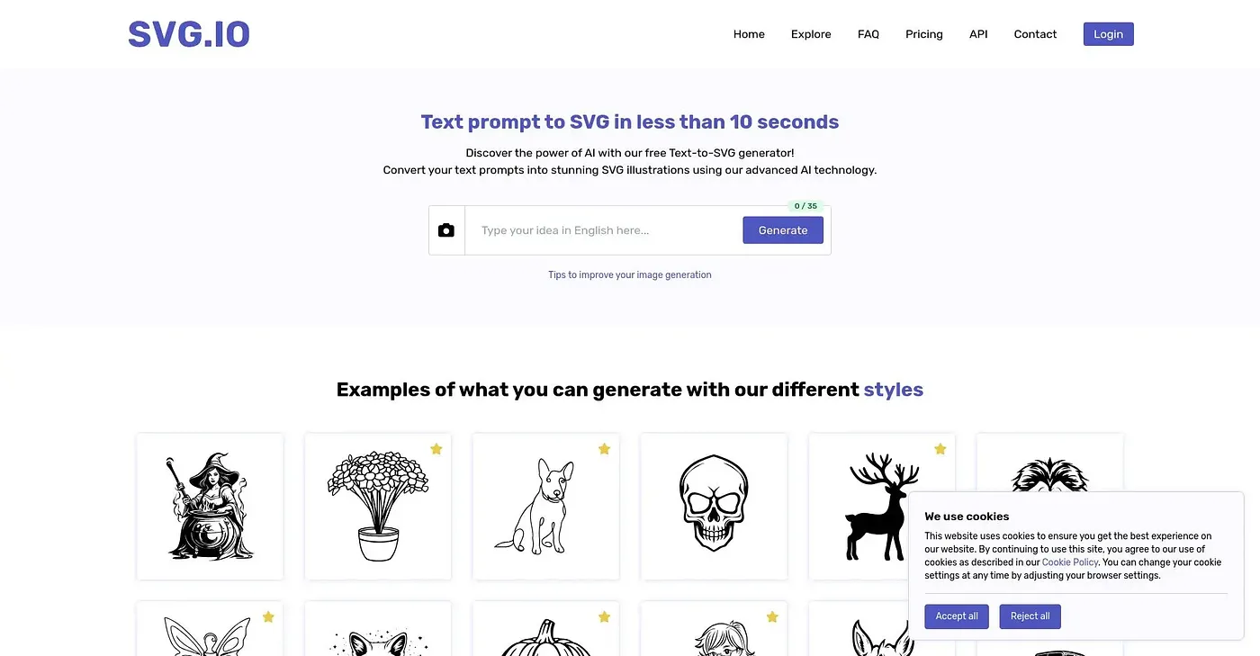Screenshot of Svg