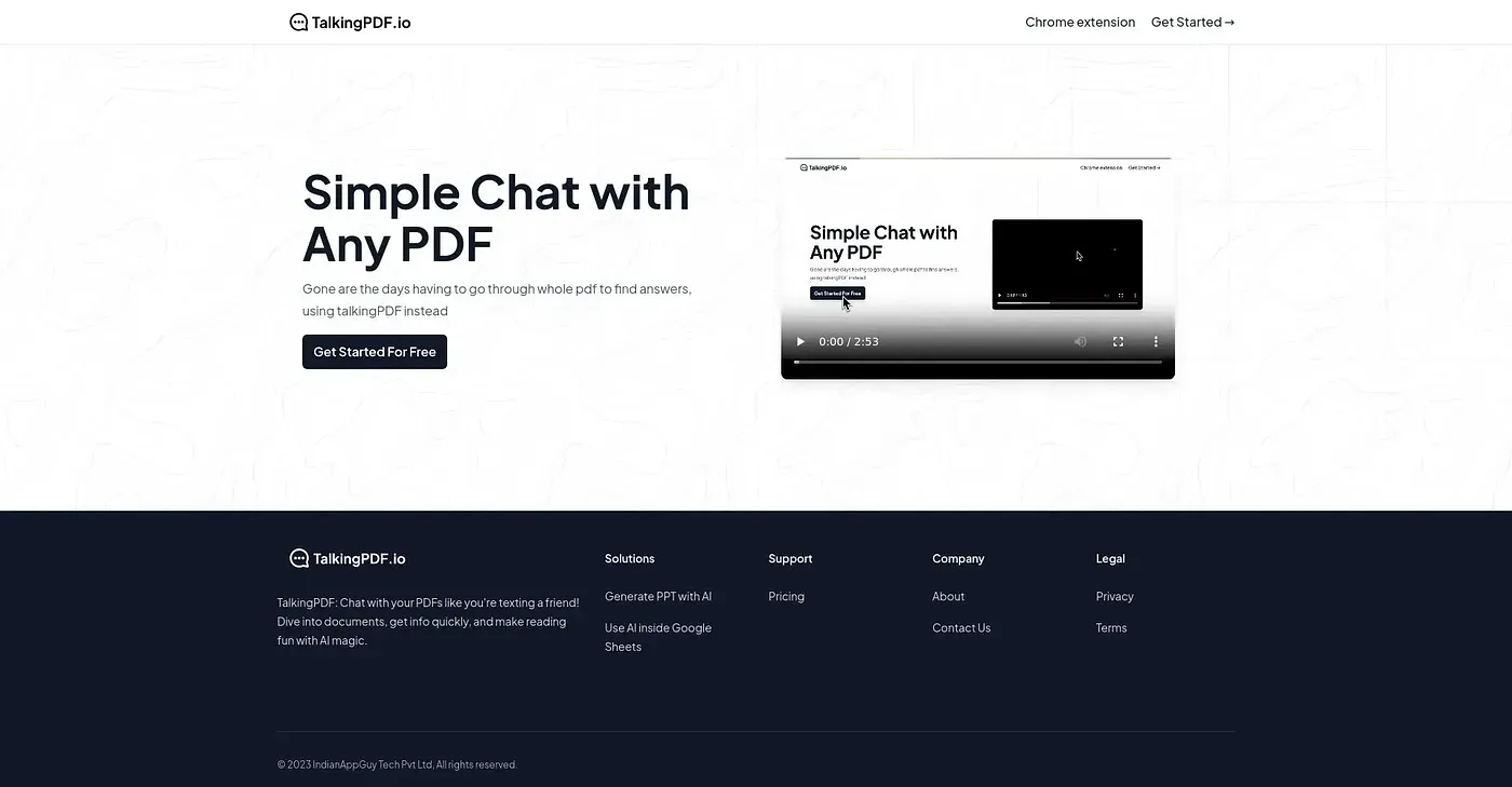 Screenshot of Talking PDF