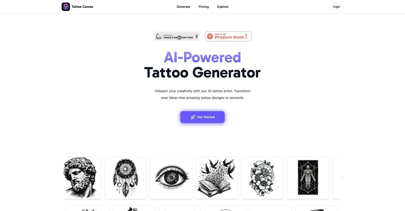 Screenshot of Tattoo Canvas
