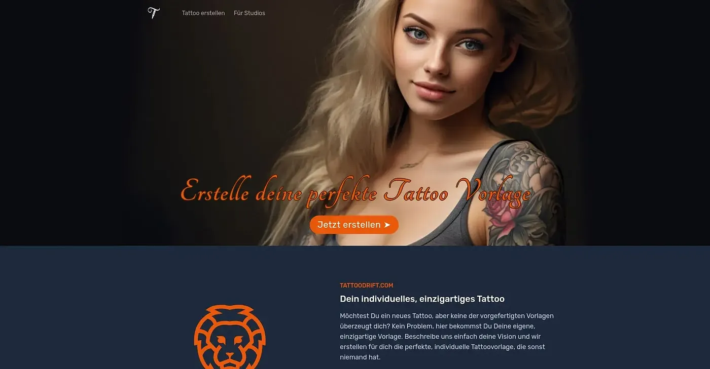 Screenshot of Tattoo Drift