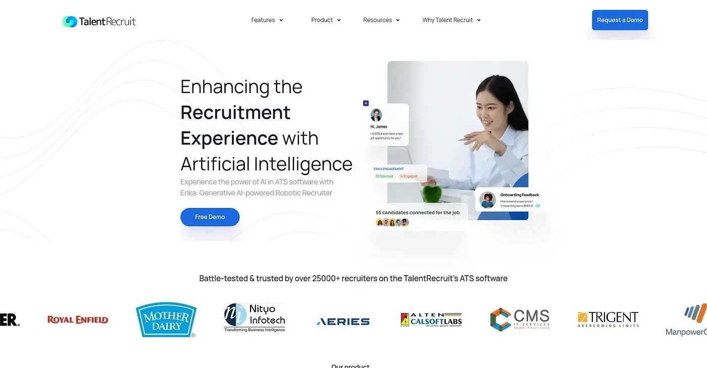 Screenshot of TalentRecruit