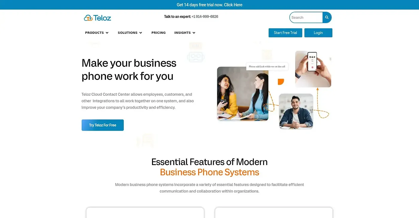 Screenshot of Teloz