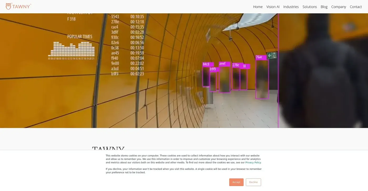 Screenshot of Tawny AI