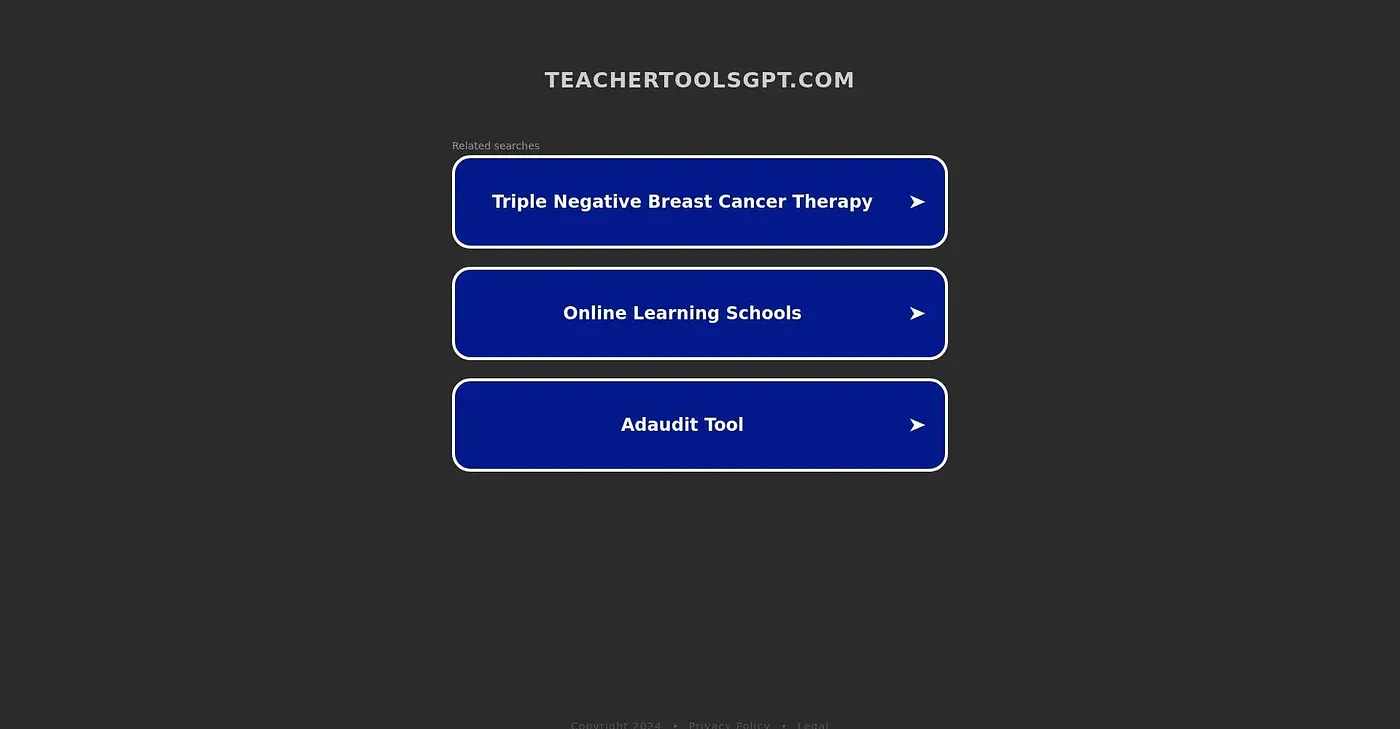 Screenshot of Teacher Tools GPT