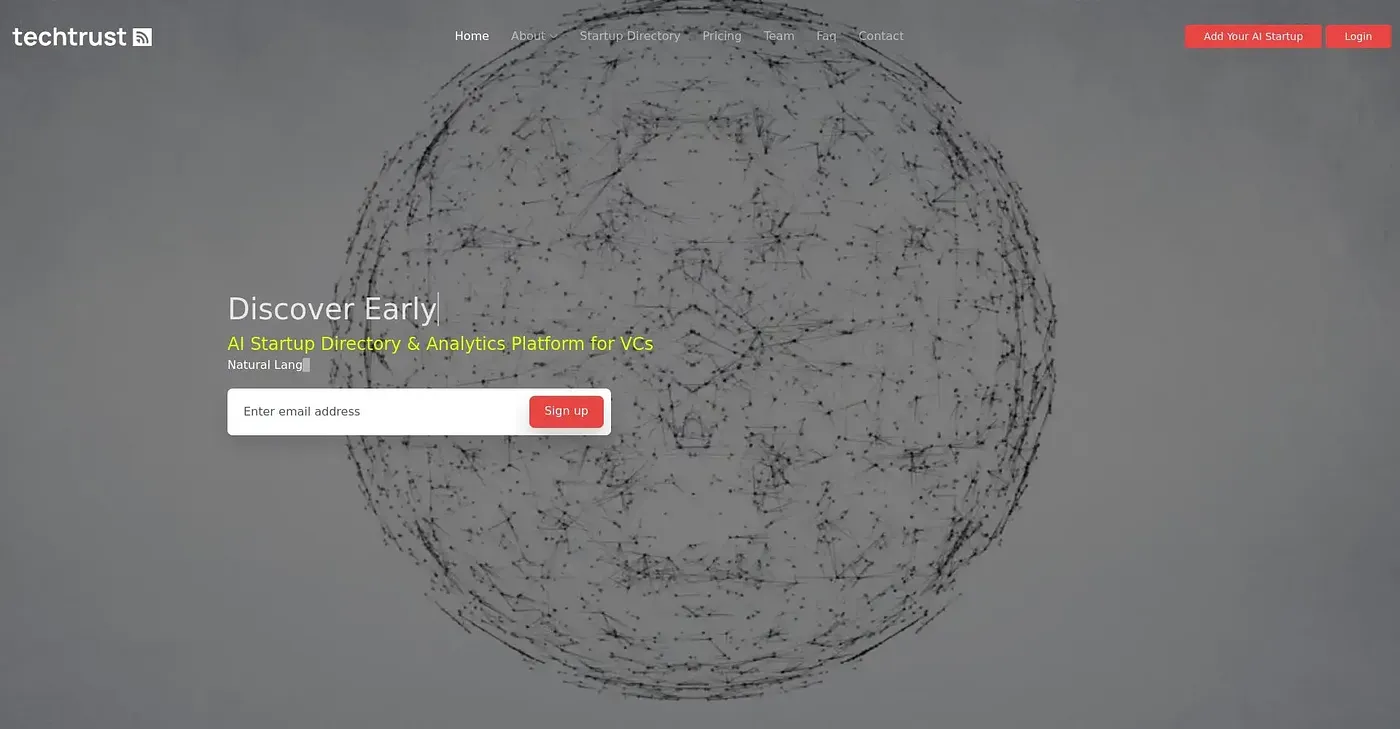 Screenshot of TechTrust