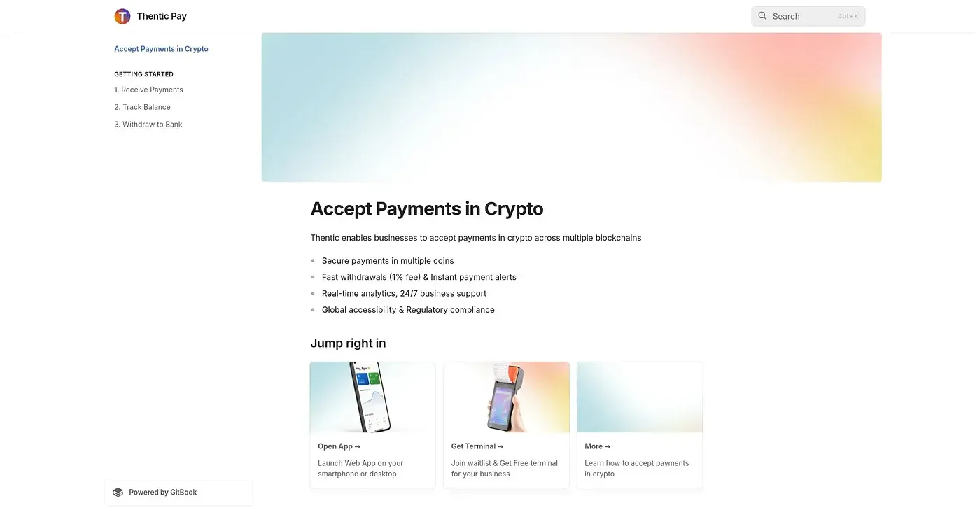 Screenshot of Thentic