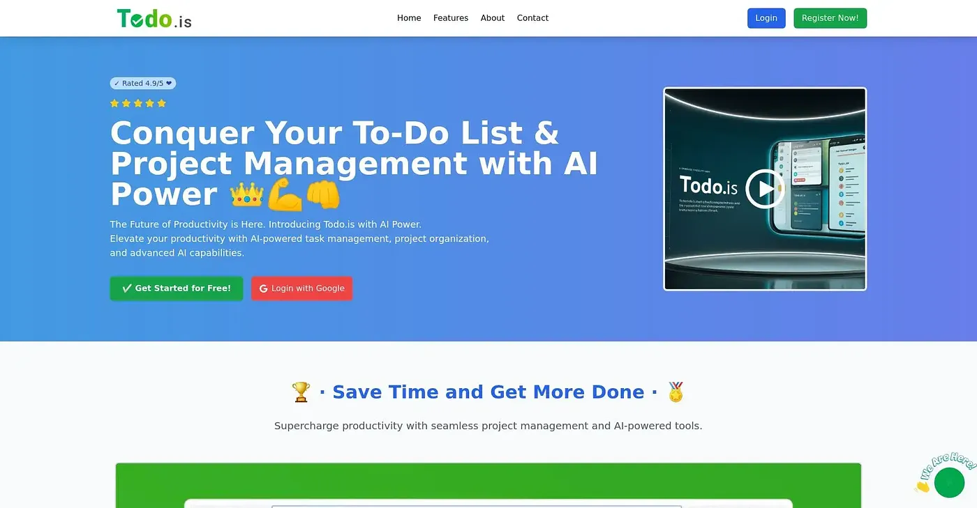 Screenshot of Todo.is