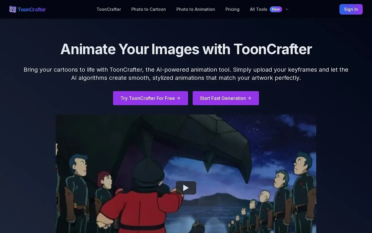Screenshot of Toon Crafter