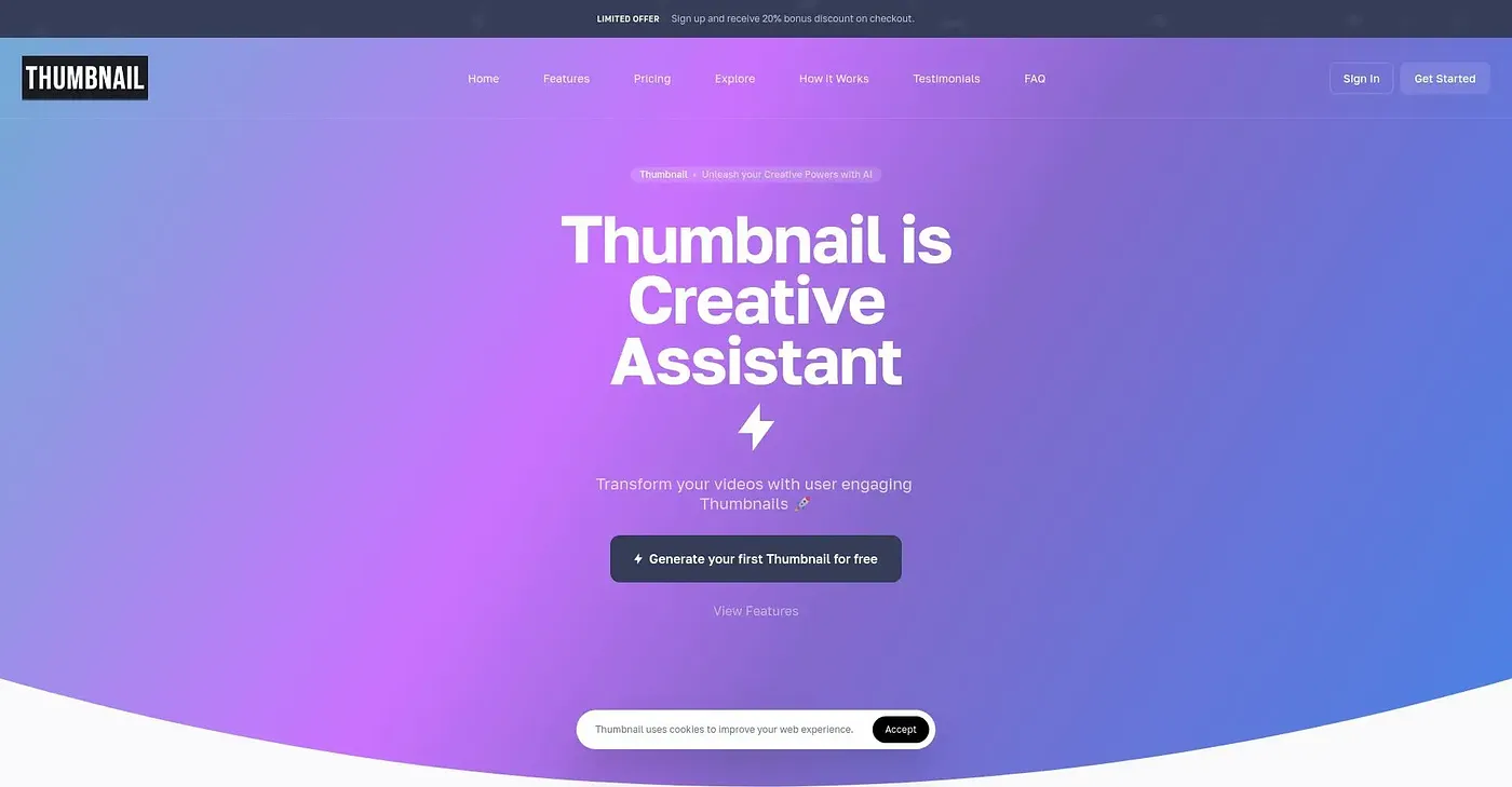 Screenshot of Thumbnail Bot