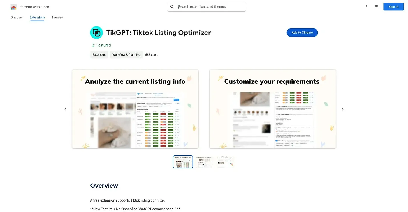 Screenshot of TikGPT