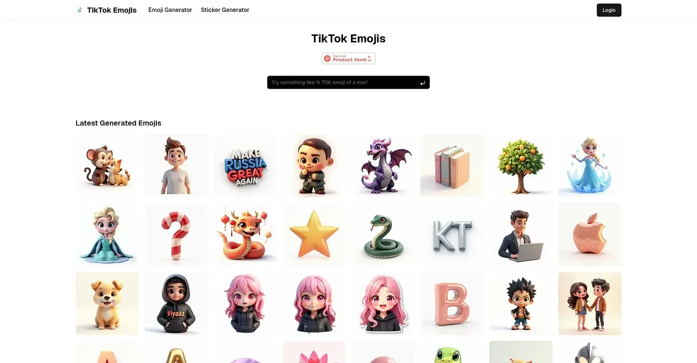 Screenshot of TikTok Emoji
