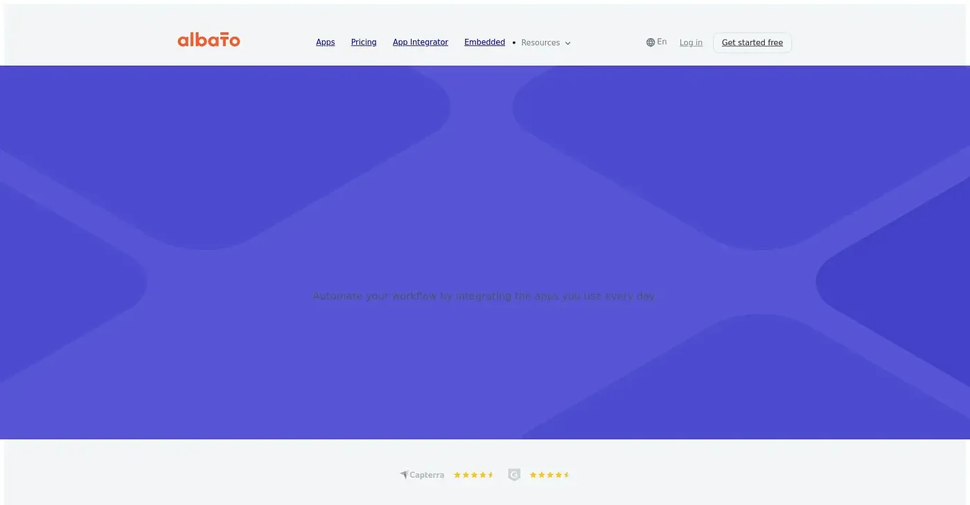 Screenshot of Albato
