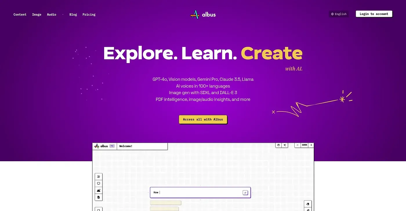 Screenshot of Albus