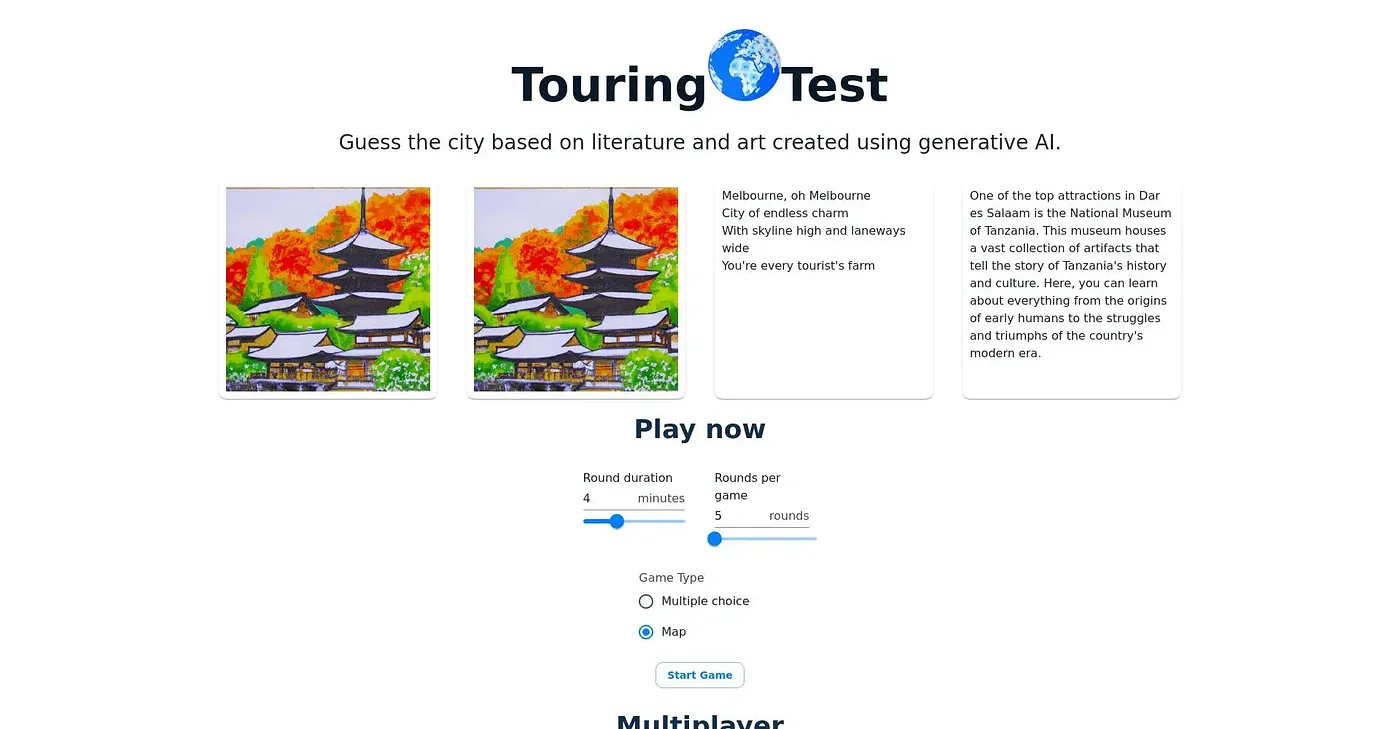 Screenshot of Touring Test