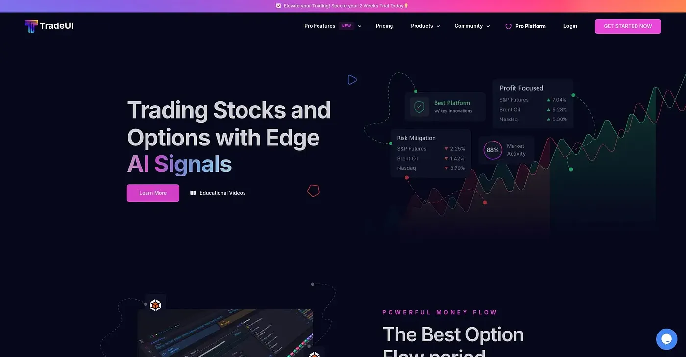 Screenshot of Trade UI