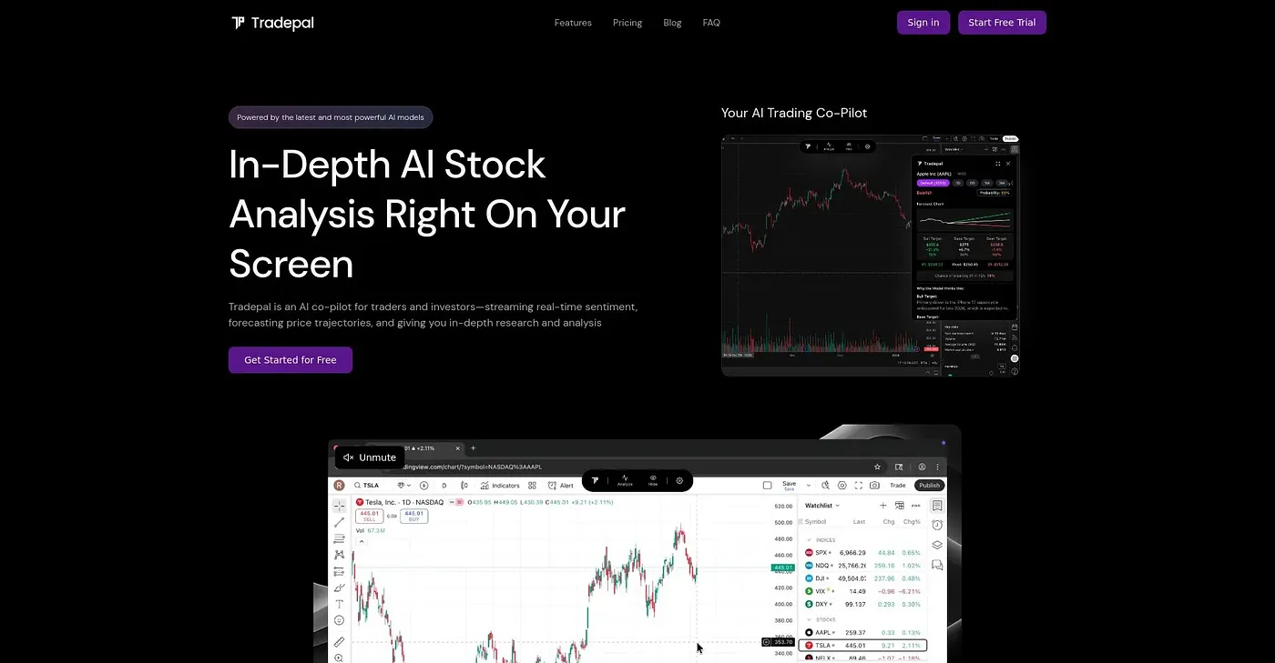 Screenshot of Tradepal