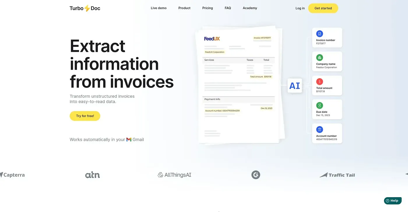 Screenshot of TurboDoc