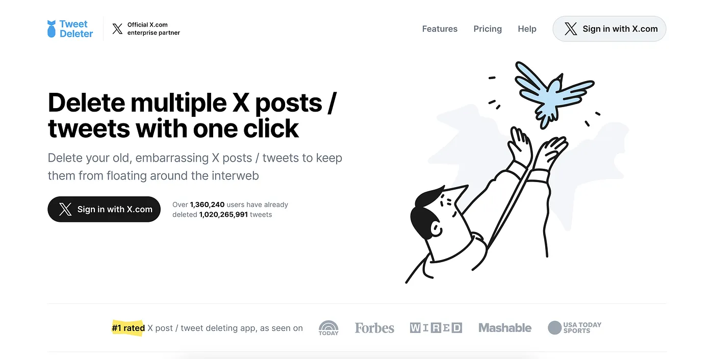 Screenshot of TweetDeleter