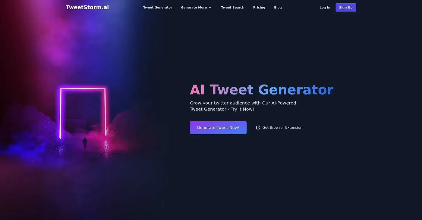 Screenshot of Tweetstorm AI