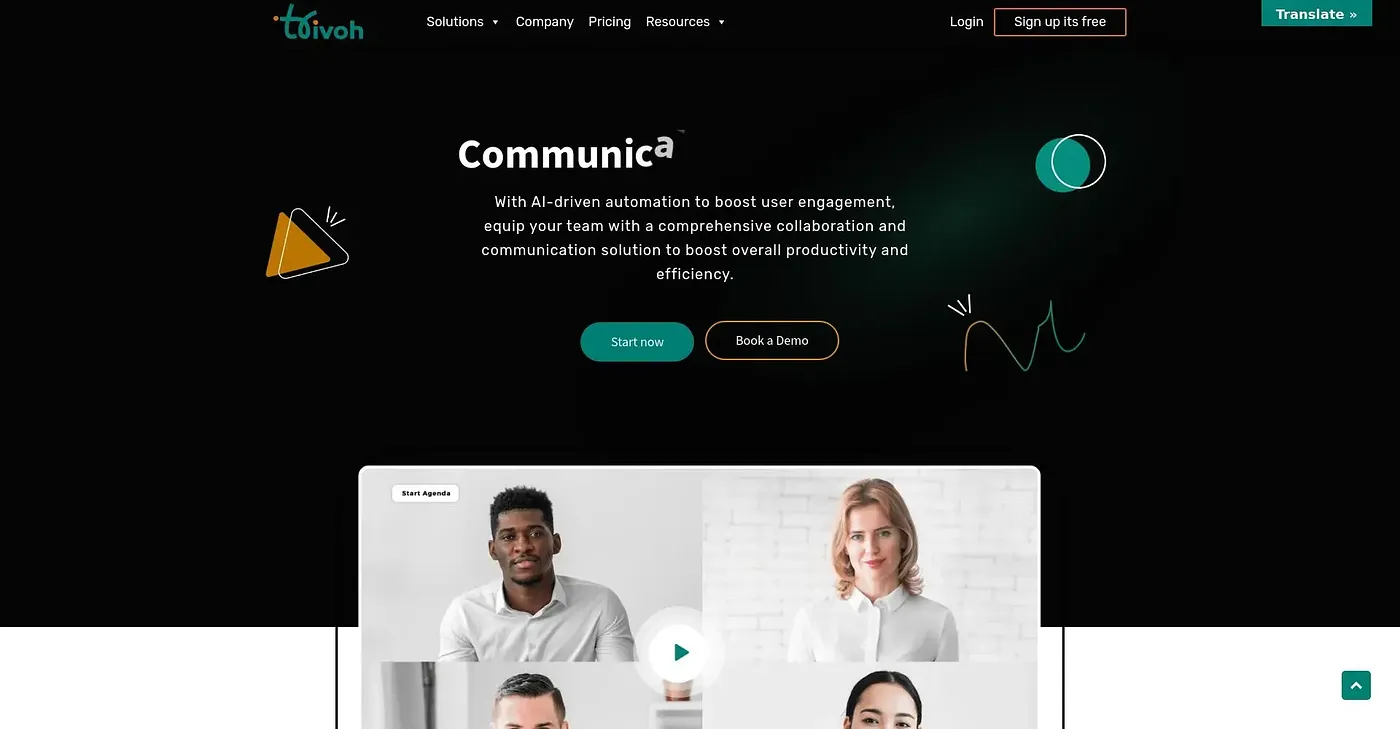 Screenshot of Trivoh
