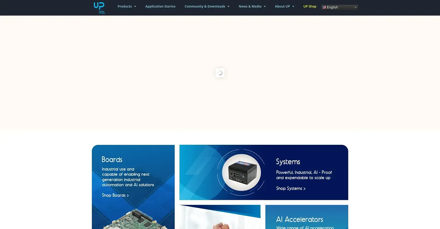 Screenshot of UP BOARD