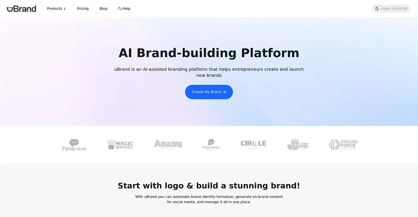 Screenshot of Ubrand