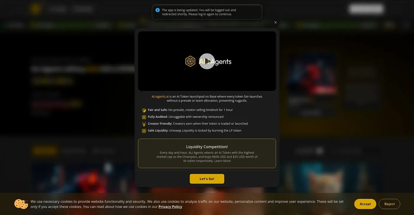 Screenshot of Ali Agents AI