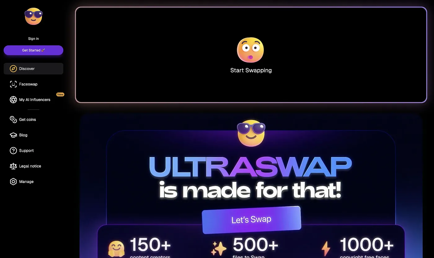 Screenshot of Ultraswap AI