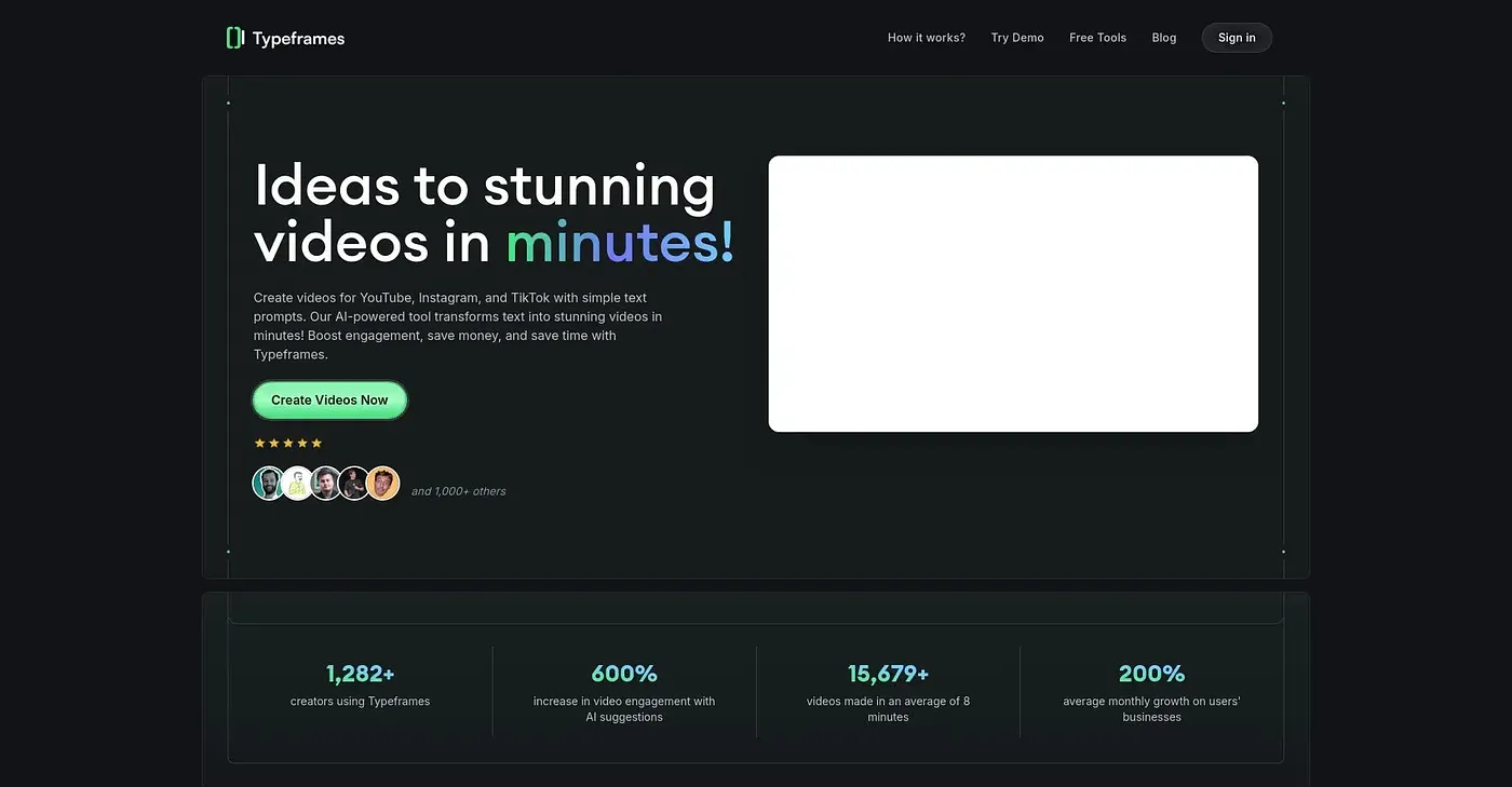 Screenshot of Type Frames